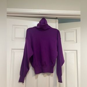 Vintage Obermeyer -‎ Sport Ski T Turtleneck wool knit Women’s Purple Sweater